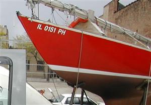 Shields on trailer